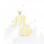 Stainless Steel Ancient English Letters Retro Style