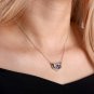 Engraved photo Silver Necklace