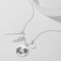 Women's Photo Engraved Tag Necklace With Engraving Silver
