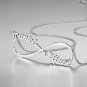DIY Personality Creative Series Custom Jewelry Gift 925 Sterling Silver Letter Pendant Name Necklace