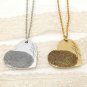 Personalized Fingerprint Necklace Custom Heart Necklace Name