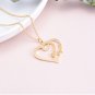Valentine's Day Gift 925 Silver Personalized Custom Heart-shaped Letter Necklace Female
