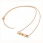 Titanium steel clavicle necklace