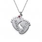 Customized eight-character necklace
