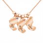 Diy Stainless Steel Baby Feet Gift 12 Color Diamond Energy Necklace
