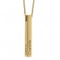 Sterling Silver Couple Name Silver Bar Necklace