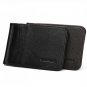 Man of men's wallet short casual embossed wallet ultra-thin mini metal clip PU leather w