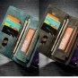 Leather zipper phone case
