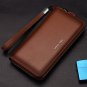 Men's long zipper leather handbag men wallet