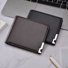 2021 hommes portefeuille en cuir pu double pli hommes portefeuille décontracté près du corps