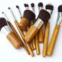 Bamboo Handle Makeup Brush Bamboo Pole Makeup Brushes Suit Bamboo Pole With Sack Top Quality