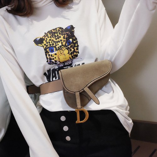Vintage matte saddle bag