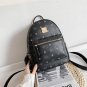 Printed small backpack crossbody bag