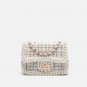 Pearl messenger small square bag