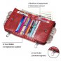 Anti-theft brushed RFID leather ladies wallet