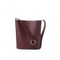 Buckle bag with wide shoulder strap