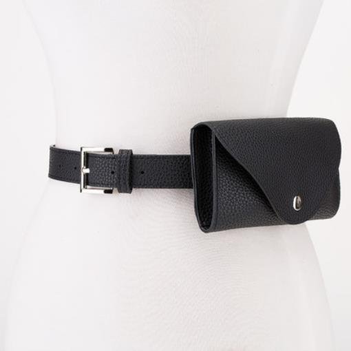 Litchi pattern cell phone belt bag