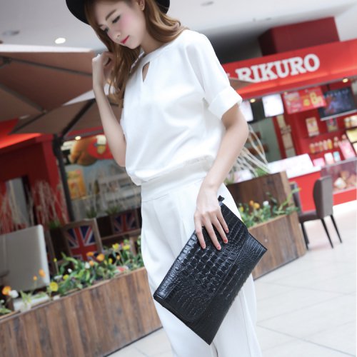 Temperament wild tide simple envelope bag large capacity banquet clutch