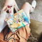 Transparent beach platinum bag