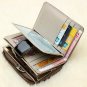 Multi-card patent leather wallet female short leather zipper buckle