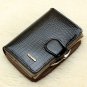 Multi-card patent leather wallet female short leather zipper buckle
