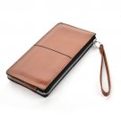 Medium and long wallets with ladies'wallets in hand