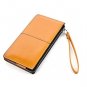 Medium and long wallets with ladies'wallets in hand