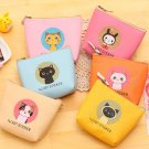 Cat waterproof PU hand bag wallet storage bag zipper headset bag purse