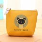Cat waterproof PU hand bag wallet storage bag zipper headset bag purse
