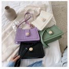 Vintage stone pattern one-shoulder armpit bag
