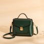 Small square cowhide bag