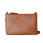 Envelope shape crossbody women genuine leather bag women pure color satchel bag