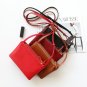 Envelope shape crossbody women genuine leather bag women pure color satchel bag
