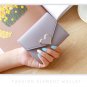 Ins new simple thin Korean buckle Mini change purse student lady purse female short card bag