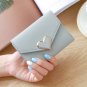 Ins new simple thin Korean buckle Mini change purse student lady purse female short card bag