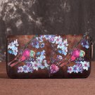 Leather Ladies Wallet Retro Fashion Long Zipper Phone Bag Top Layer Cowhide Clutch