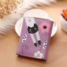 Cartoon short ladies wallet Cute cat small 30% money clip card bag Coin purse