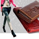Pattern wallet ladies wallet long zipper pattern leather wallet bag large capacity clutch