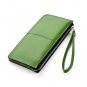 Medium and long wallets with ladies'wallets in hand