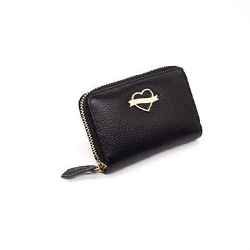 The First Layer Cowhide Organ Card Holder Ladies Card Holder Coin Purse Women