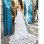 Boho Sleeveless Lace Appliqu&Atilde;&copy;d Chiffon Wedding Dress
