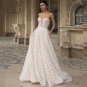 Elegant Floral Lace Appliques Wedding Dress Vintage Sweetheart Sleeveless Tulle Bridal Gowns
