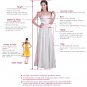Deep V-Neck Backless Simple Wedding Dress