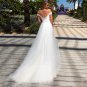 Off Shoulder Wedding Dresses For Women Sweetheart Vintage Long Tull Sweep Train Bridal Gowns