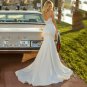 Sexy Sweetheart Wedding Dresses Spaghetti Straps Lace Appliques Mermaid Bridal Gown