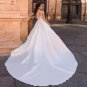 Retro Grace White Wedding Dress Lace V-neck Sleeveless Backless Bridal Dresses