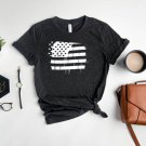 American Flag Distressed T-shirt Outdoor Tees For Men And Women