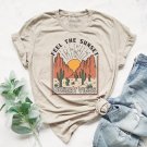 Desert Vibes - Southwestern Themed  T-shirt Outdoor Tees For Men And Women