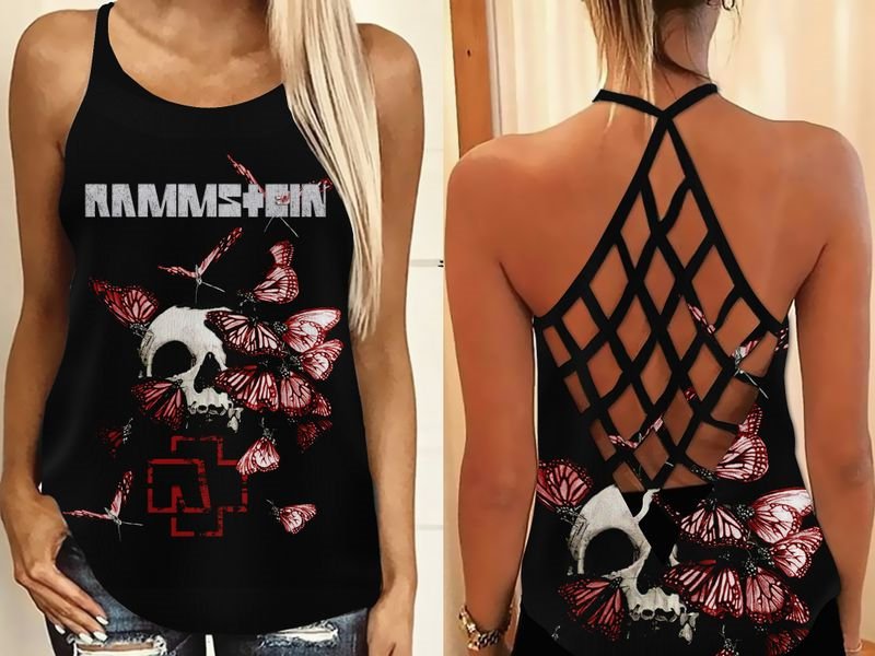 Women's Criss Cross Open Back Camisole RMMS  Custom Tank Top Plus Size