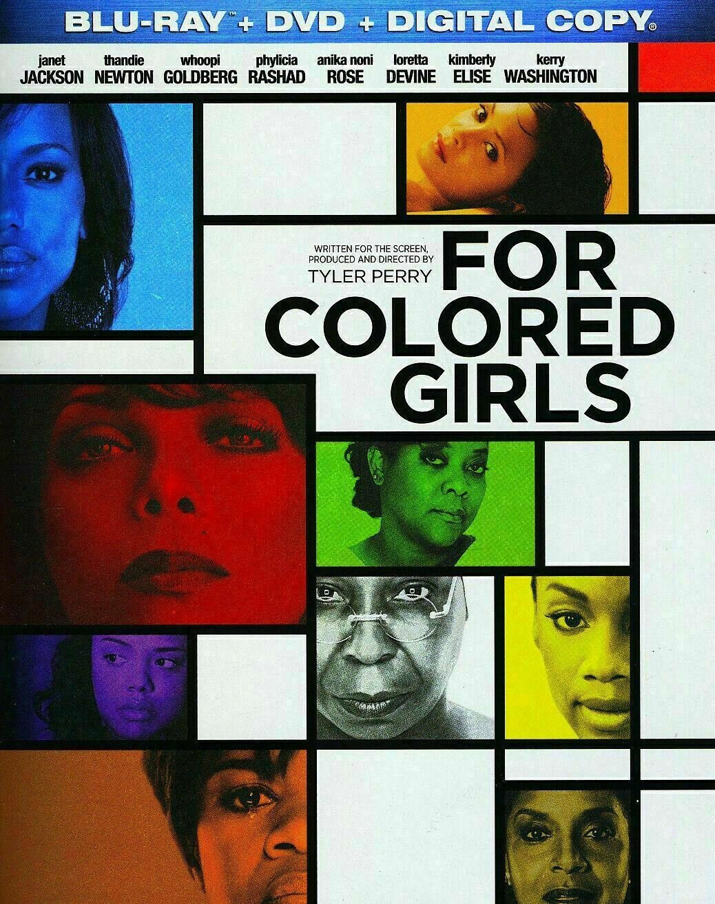 Tyler Perry / For Colored Girls / blu-ray / region A / no dvd, digital code